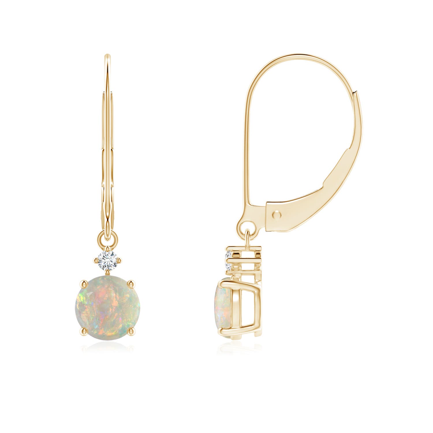 AAAA - Opal / 0.7 CT / 14 KT Yellow Gold