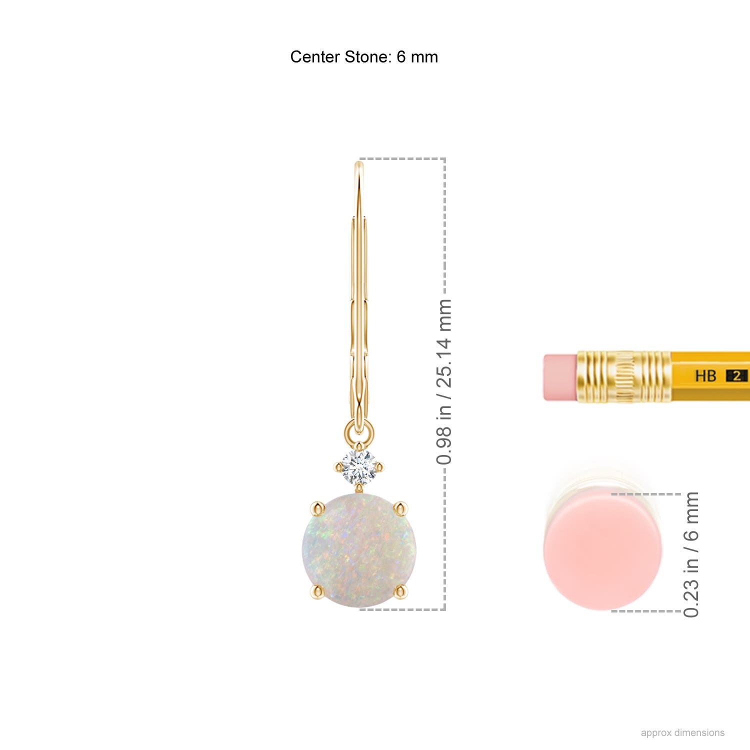 AA - Opal / 1.05 CT / 14 KT Yellow Gold