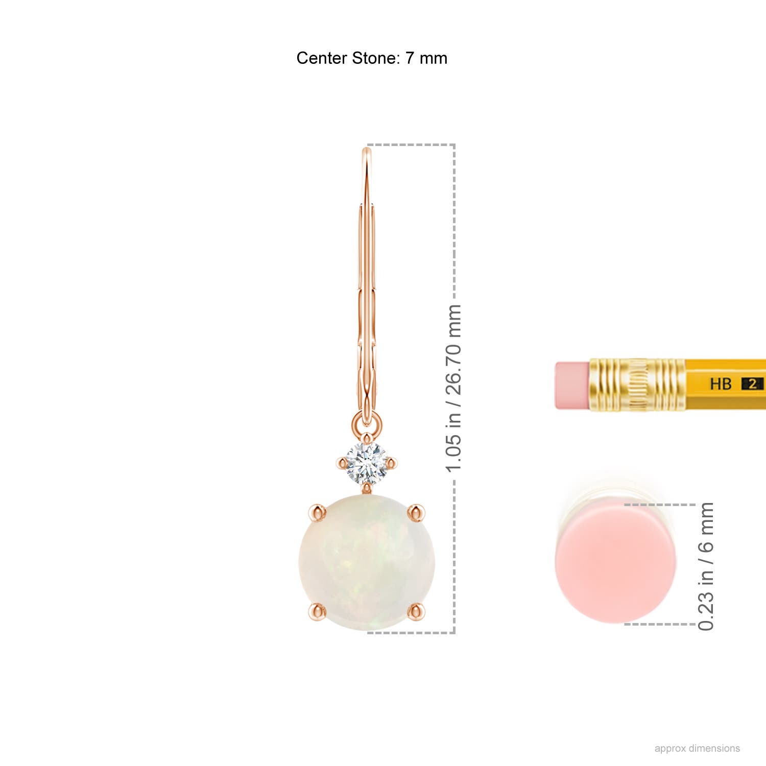 A - Opal / 1.59 CT / 14 KT Rose Gold