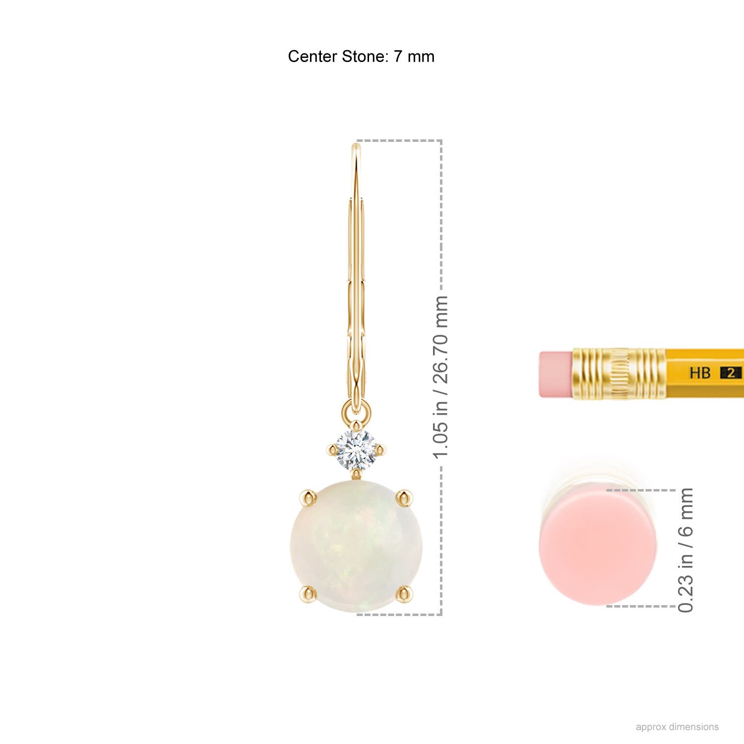 A - Opal / 1.59 CT / 14 KT Yellow Gold