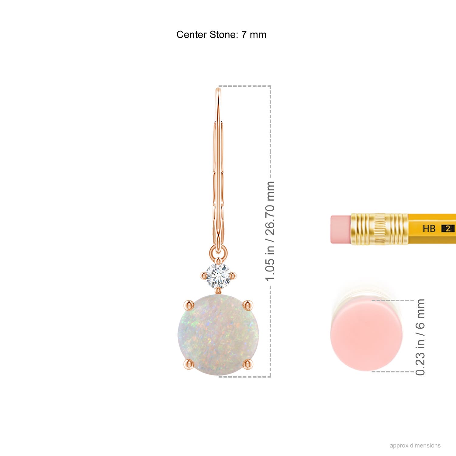 AA - Opal / 1.59 CT / 14 KT Rose Gold