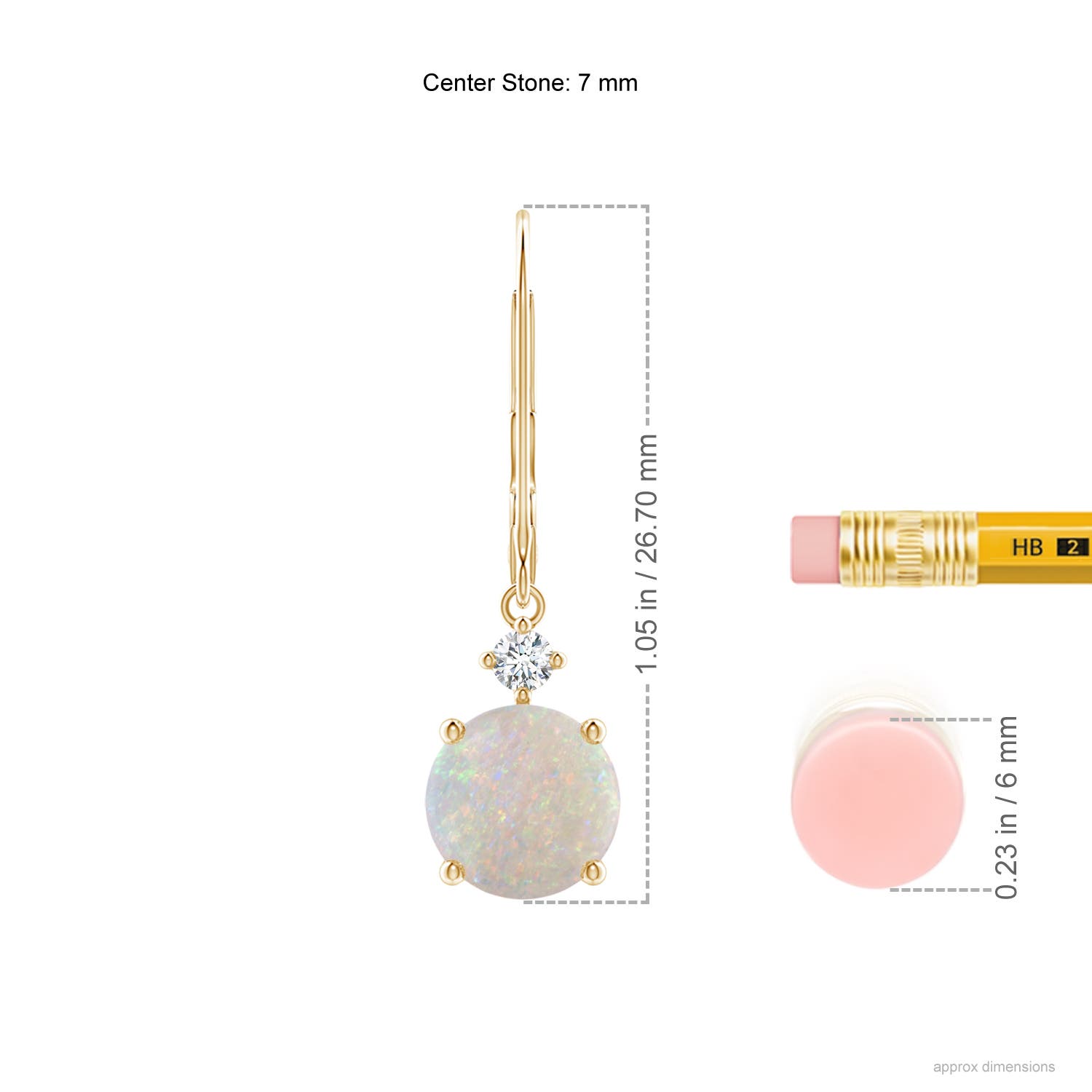 AA - Opal / 1.59 CT / 14 KT Yellow Gold