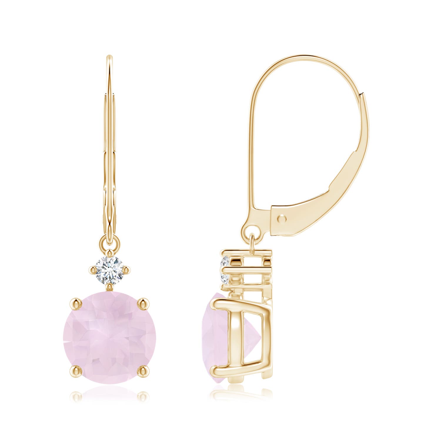 A - Rose Quartz / 2.79 CT / 14 KT Yellow Gold