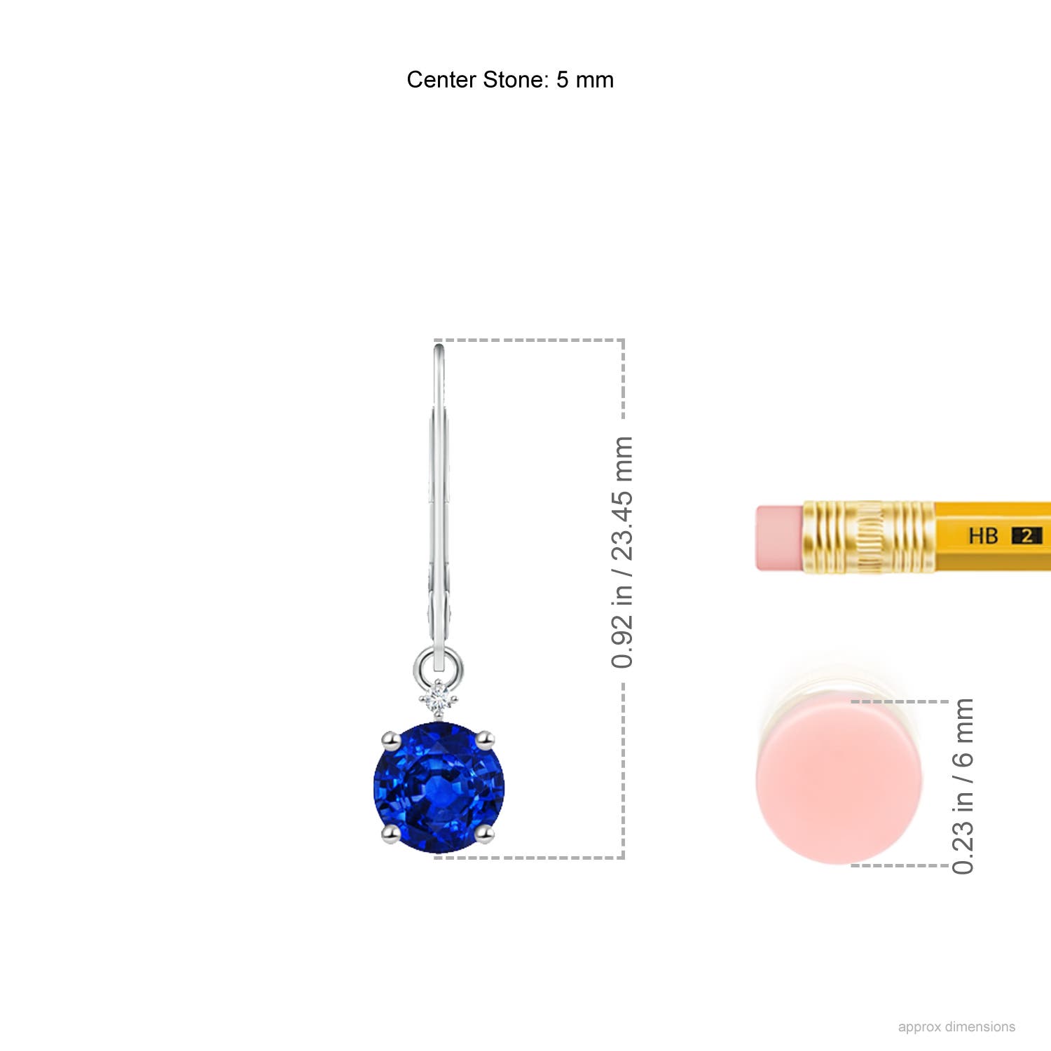 AAAA - Blue Sapphire / 1.24 CT / 14 KT White Gold