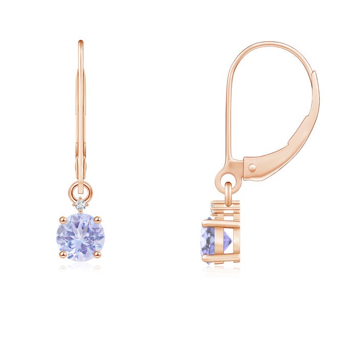 A - Tanzanite / 0.52 CT / 14 KT Rose Gold