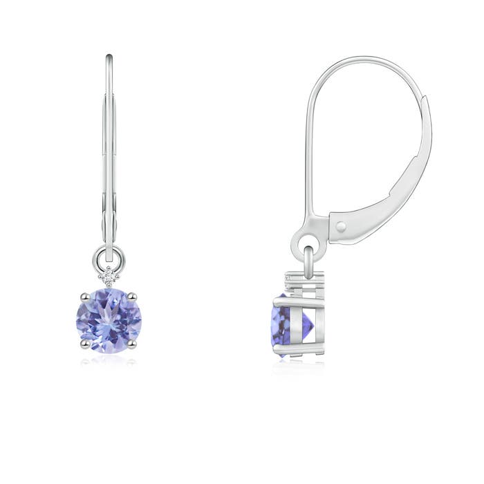 AA - Tanzanite / 0.52 CT / 14 KT White Gold