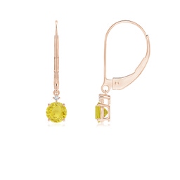 Drop Yellow Sapphire Drop Earrings