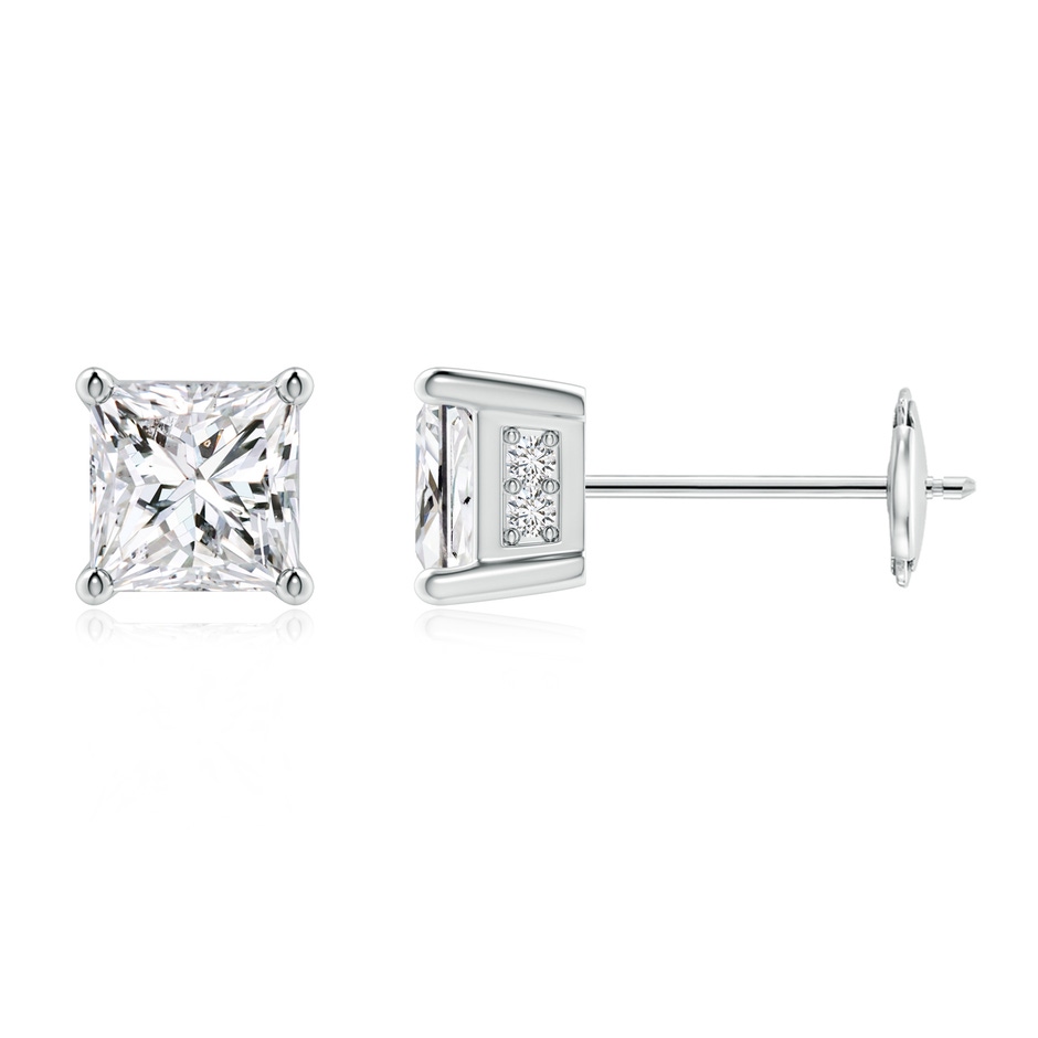 Princess-Cut Diamond Solitaire Stud Earrings | Angara