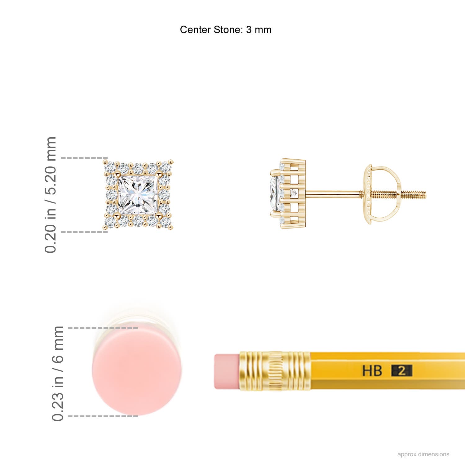 G, VS2 / 0.45 CT / 14 KT Yellow Gold