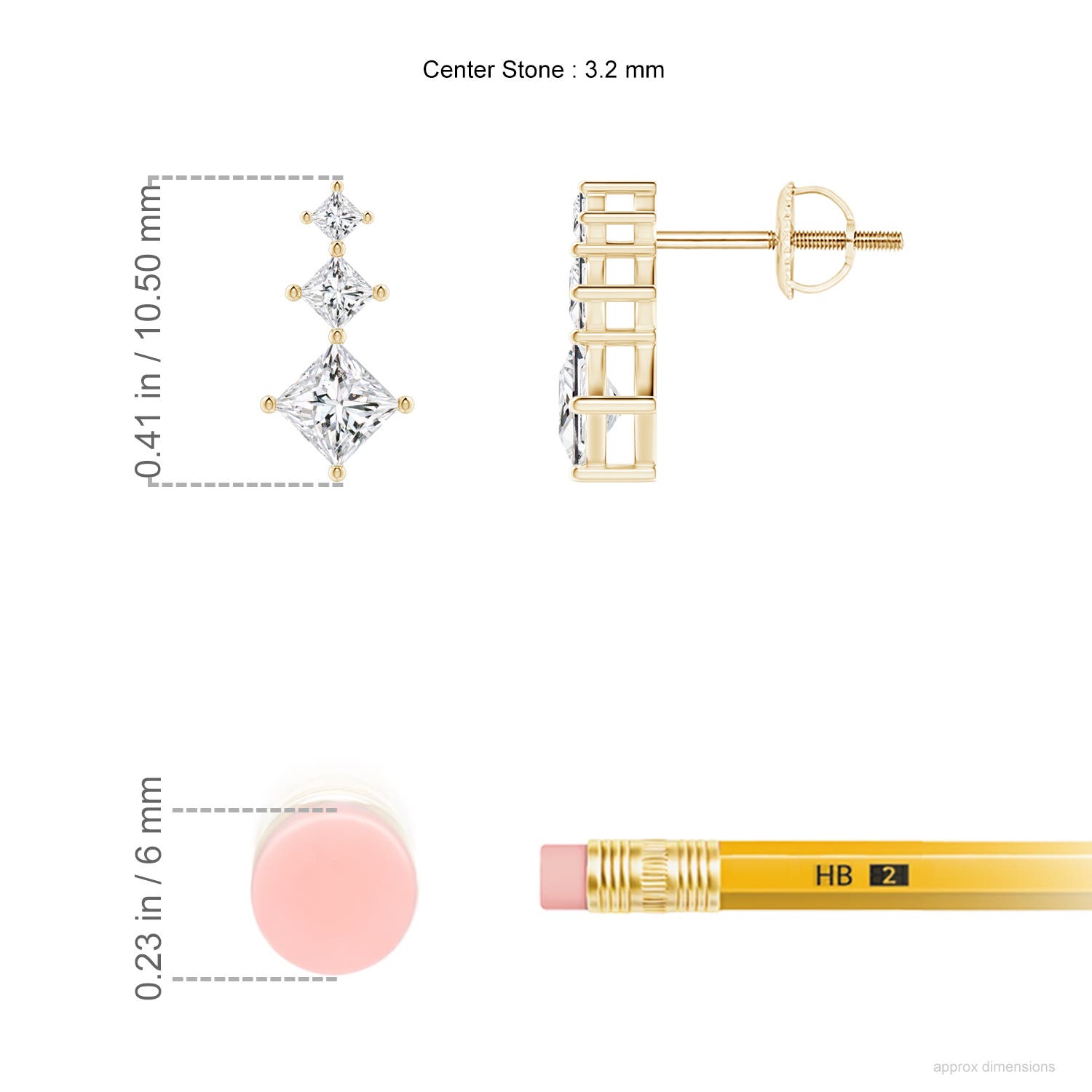 H, SI2 / 0.52 CT / 14 KT Yellow Gold