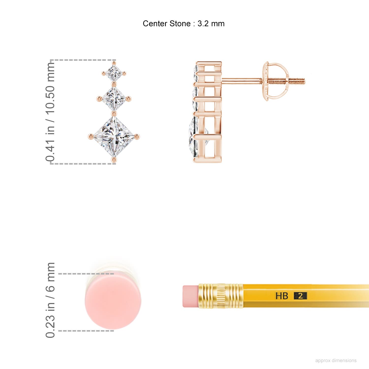 I-J, I1-I2 / 0.52 CT / 14 KT Rose Gold