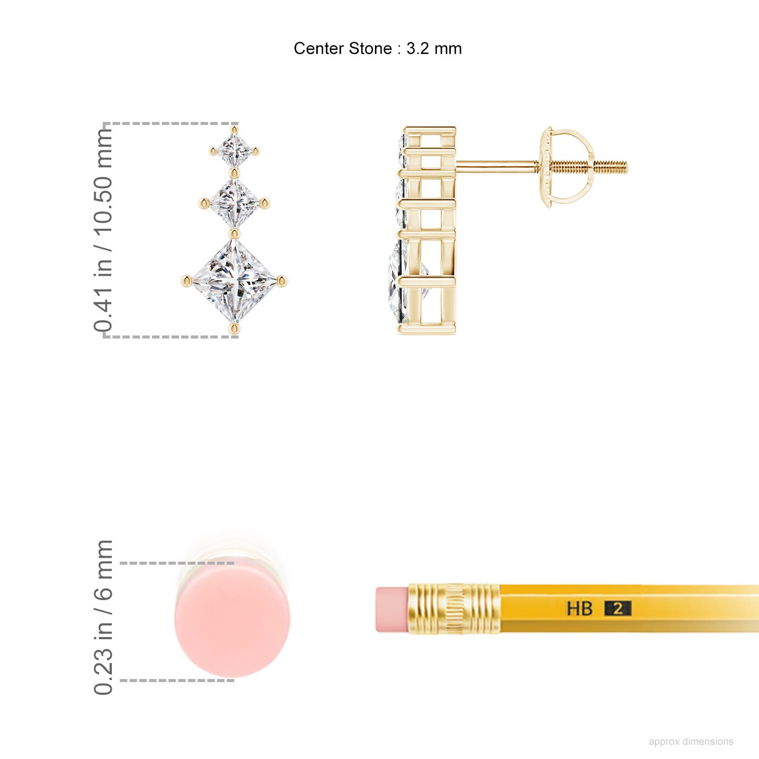 I-J, I1-I2 / 0.52 CT / 14 KT Yellow Gold