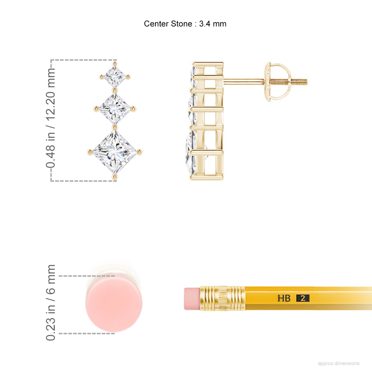 G, VS2 / 0.75 CT / 14 KT Yellow Gold