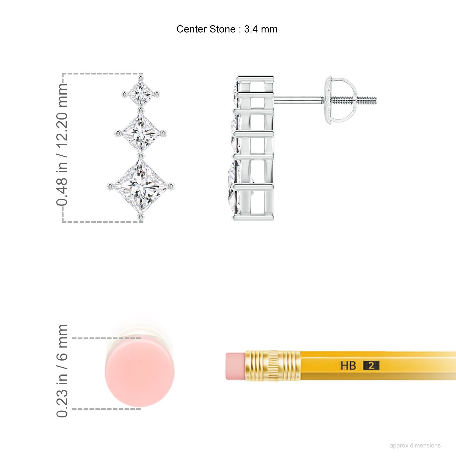 H, SI2 / 0.75 CT / 14 KT White Gold