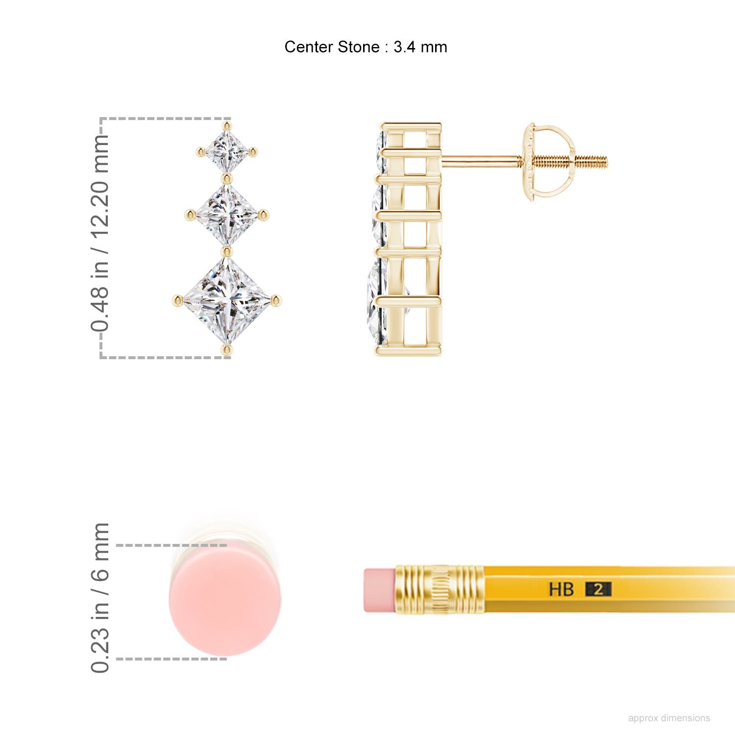 I-J, I1-I2 / 0.75 CT / 14 KT Yellow Gold