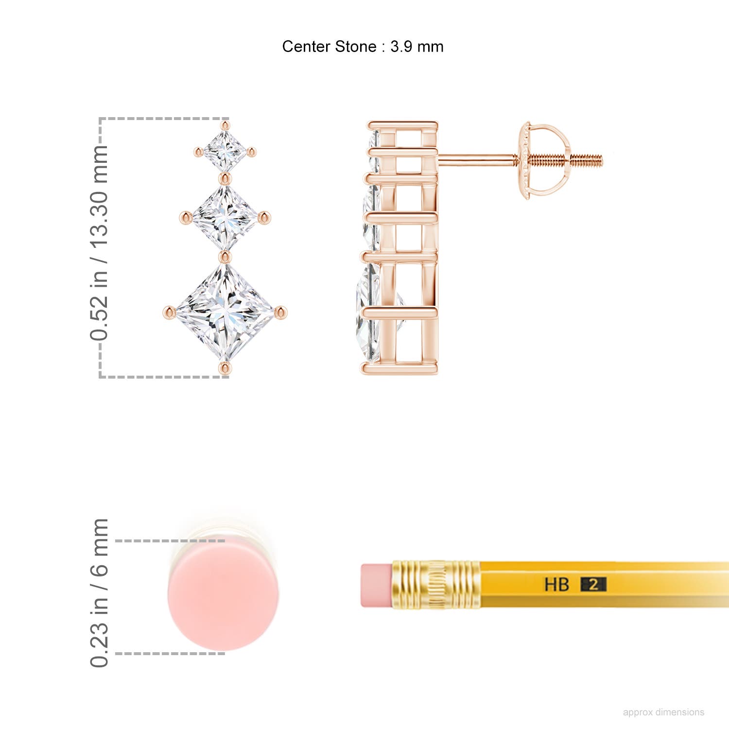 G, VS2 / 1.01 CT / 14 KT Rose Gold