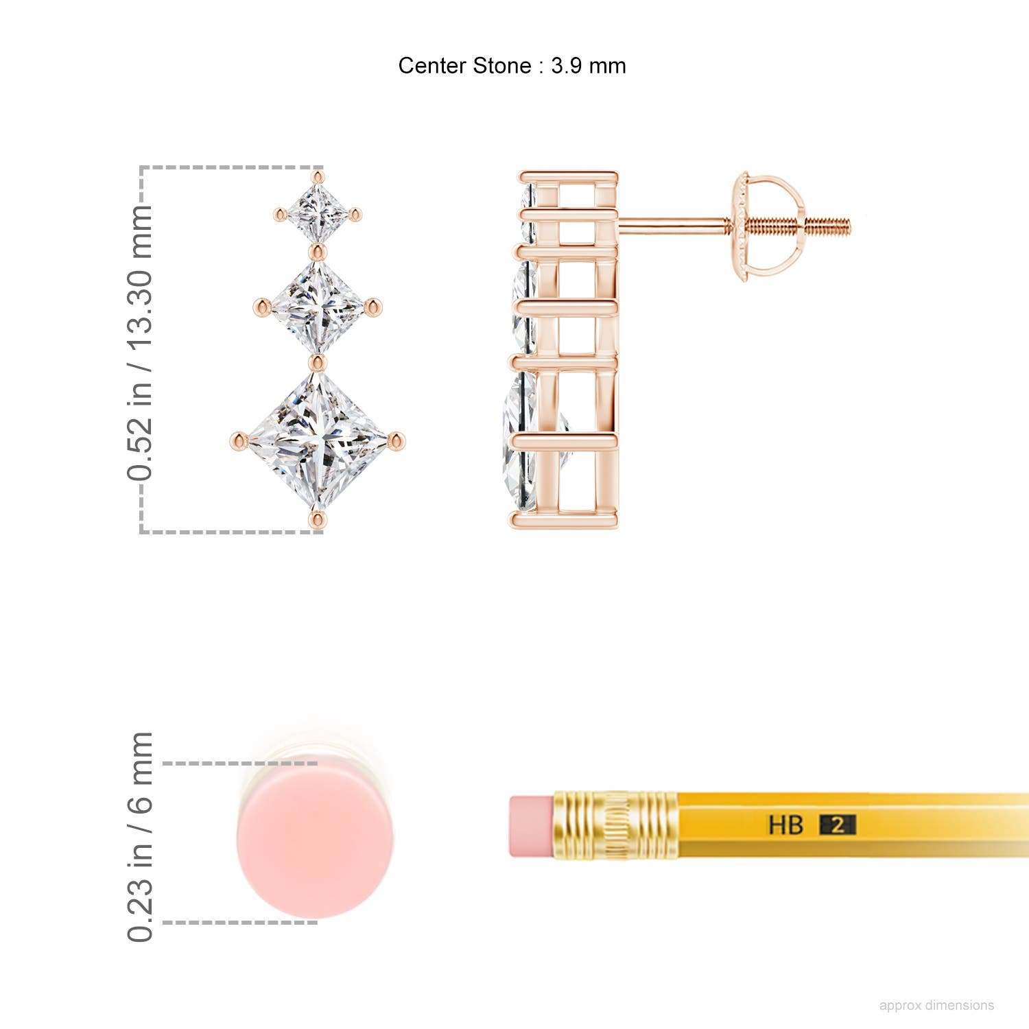 I-J, I1-I2 / 1.01 CT / 14 KT Rose Gold