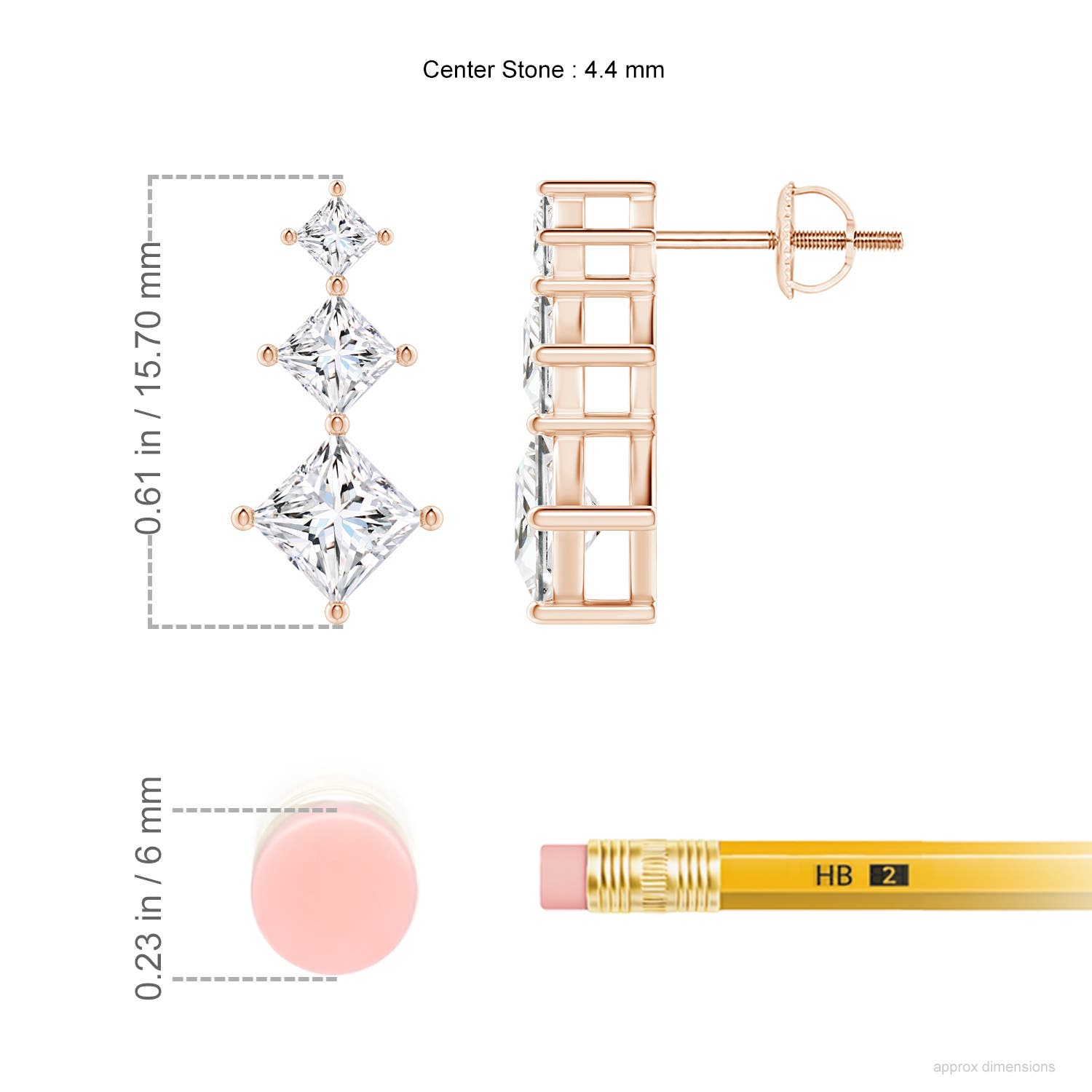 G, VS2 / 1.52 CT / 14 KT Rose Gold