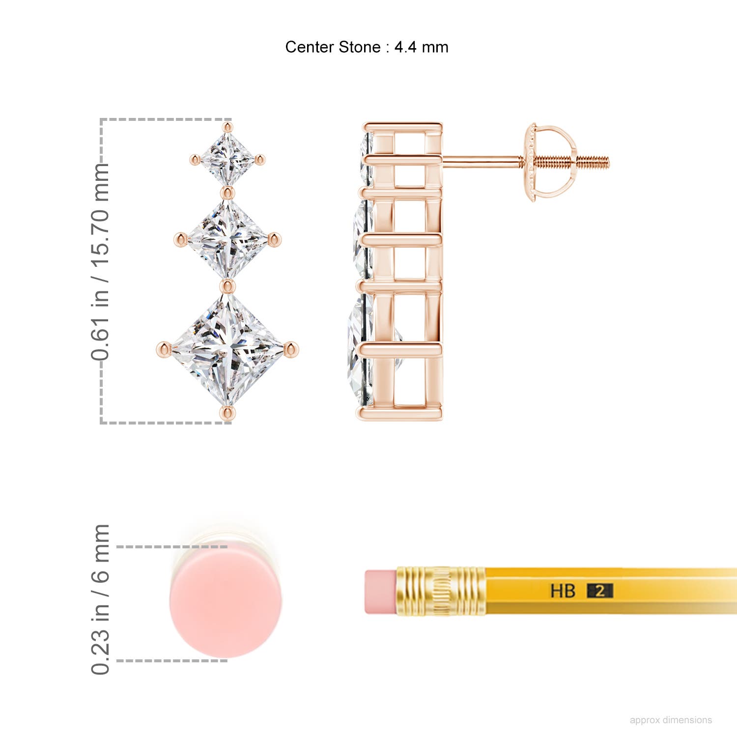 I-J, I1-I2 / 1.52 CT / 14 KT Rose Gold