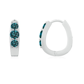 Round AA Enhanced Blue Diamond