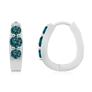 Round AA Enhanced Blue Diamond