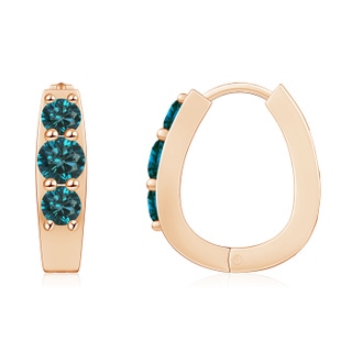 Round AA Enhanced Blue Diamond