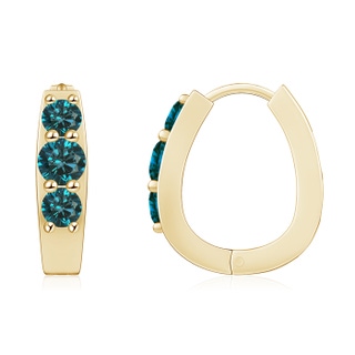 Round AA Enhanced Blue Diamond
