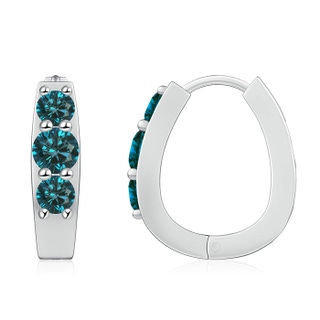 Round AA Enhanced Blue Diamond