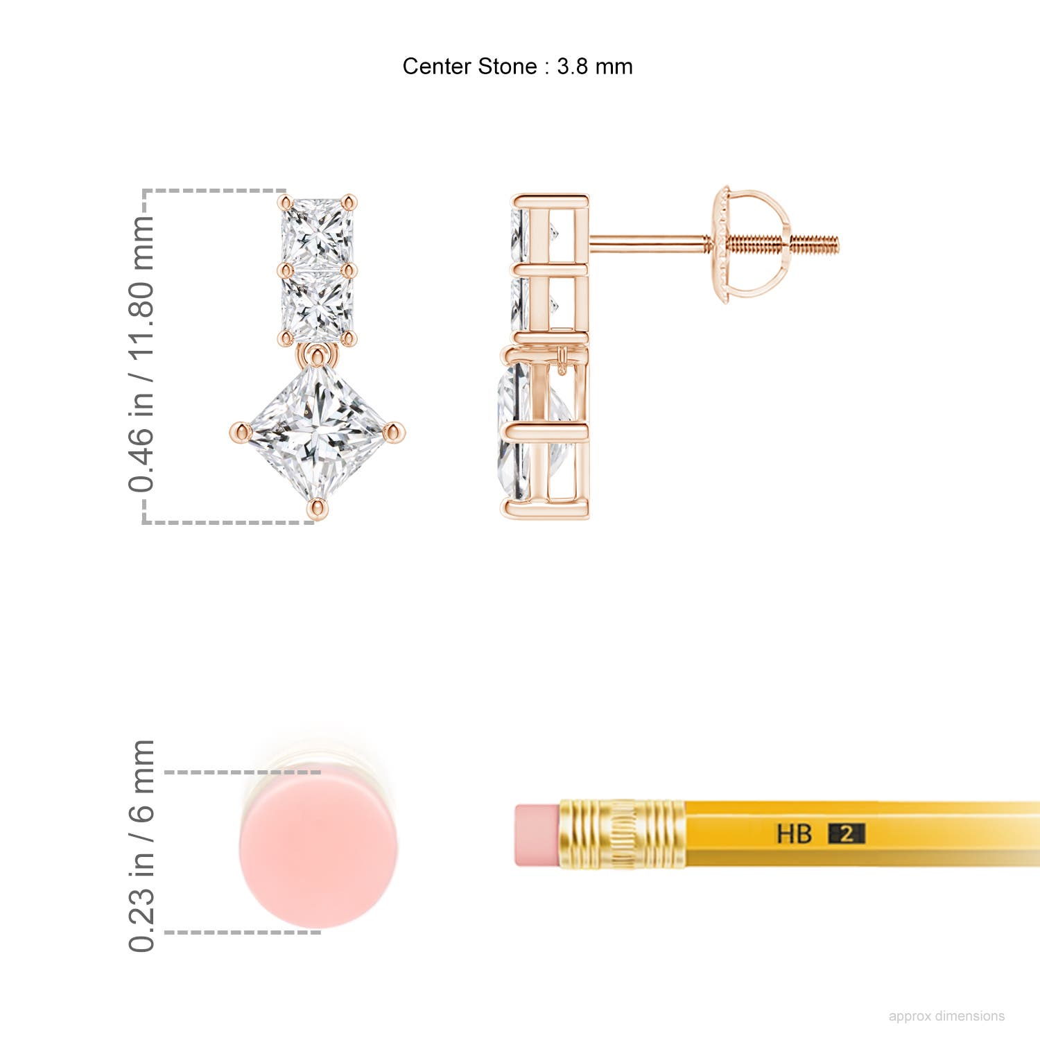 H, SI2 / 1 CT / 14 KT Rose Gold