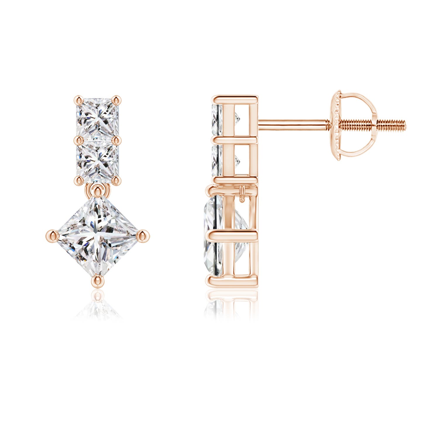 I-J, I1-I2 / 1 CT / 14 KT Rose Gold