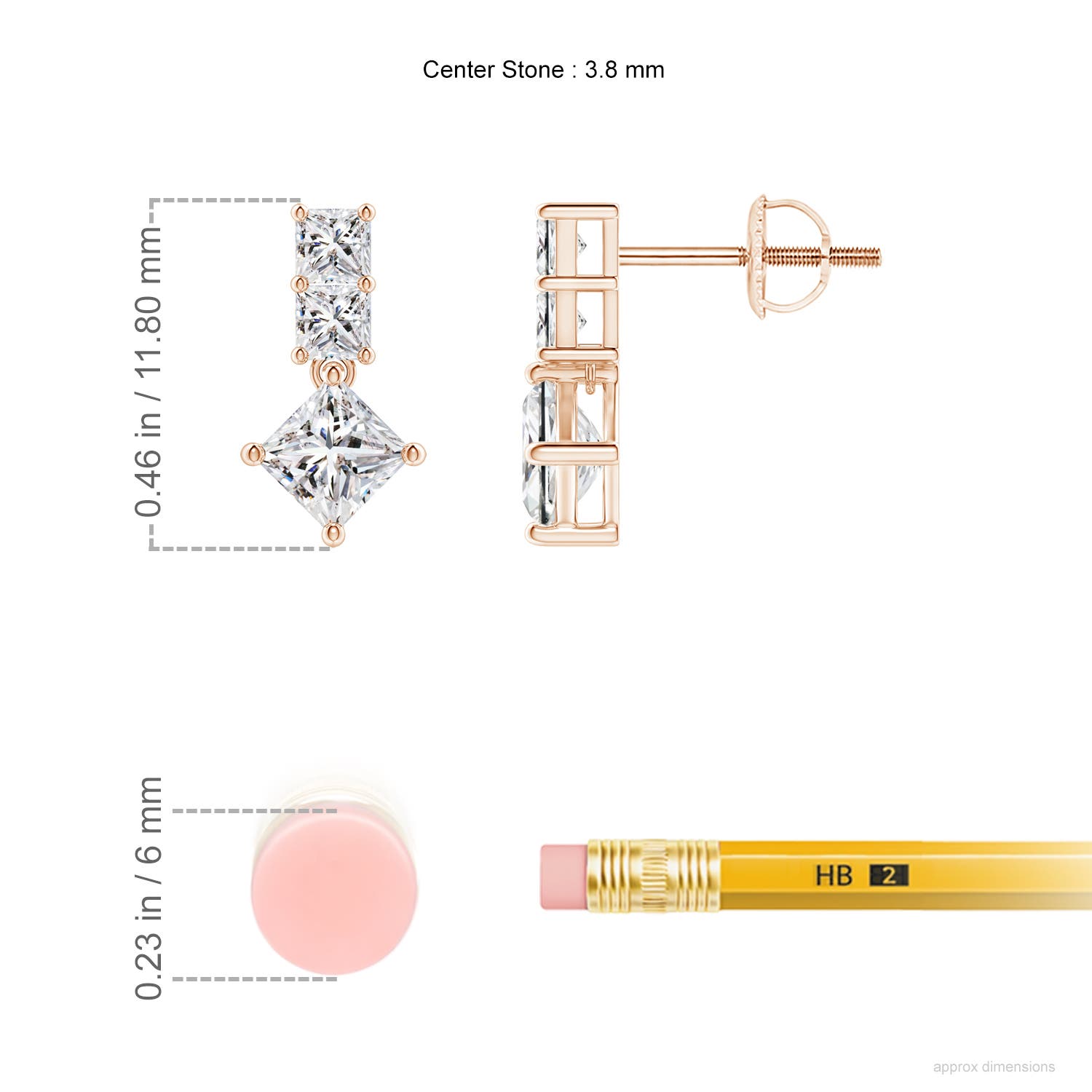 I-J, I1-I2 / 1 CT / 14 KT Rose Gold