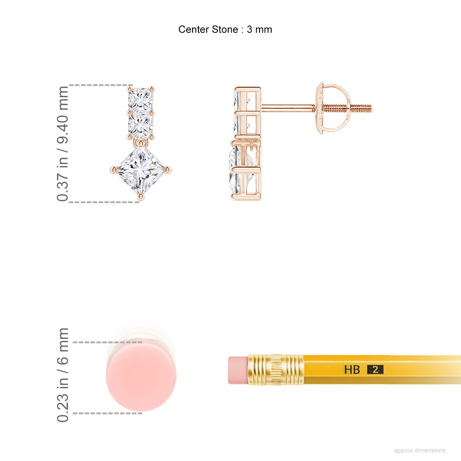 G, VS2 / 0.5 CT / 14 KT Rose Gold