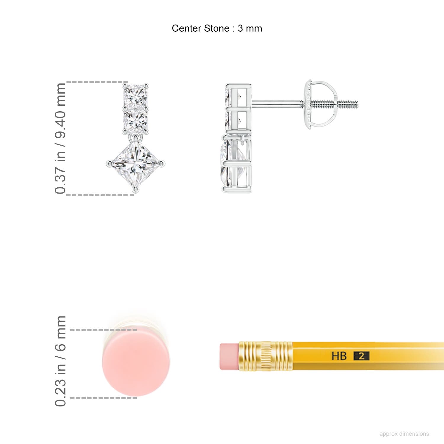 H, SI2 / 0.5 CT / 14 KT White Gold