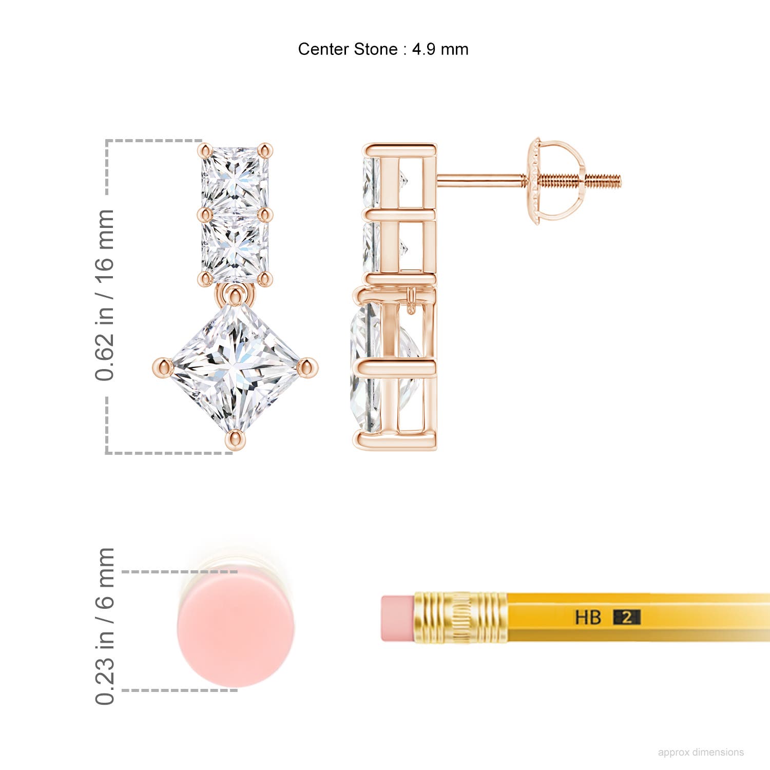 G, VS2 / 2.02 CT / 14 KT Rose Gold