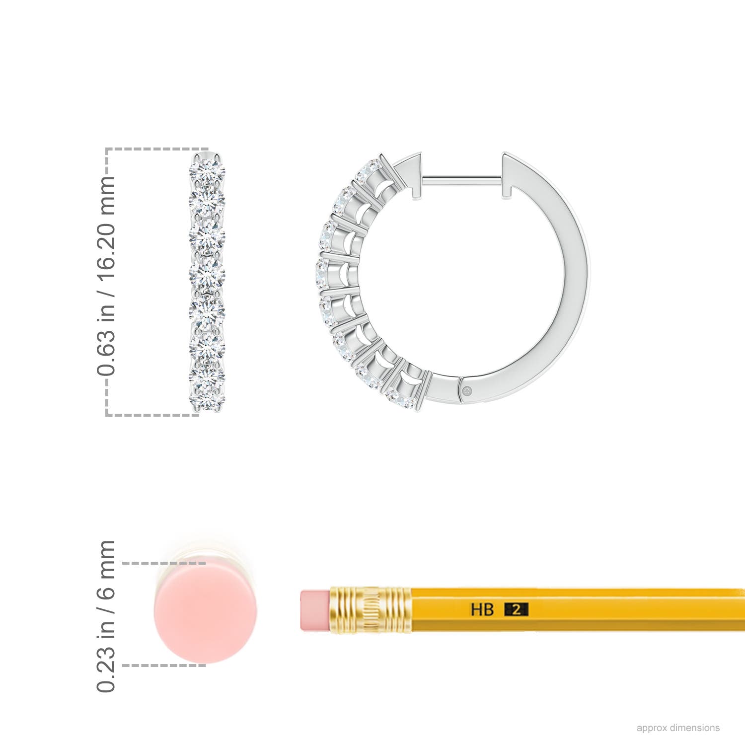 F-G, VS / 0.83 CT / 14 KT White Gold