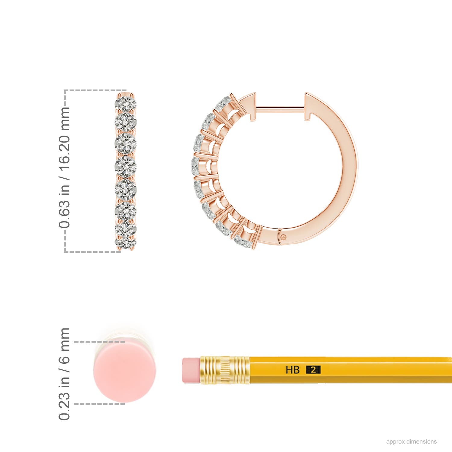 K, I3 / 0.83 CT / 14 KT Rose Gold