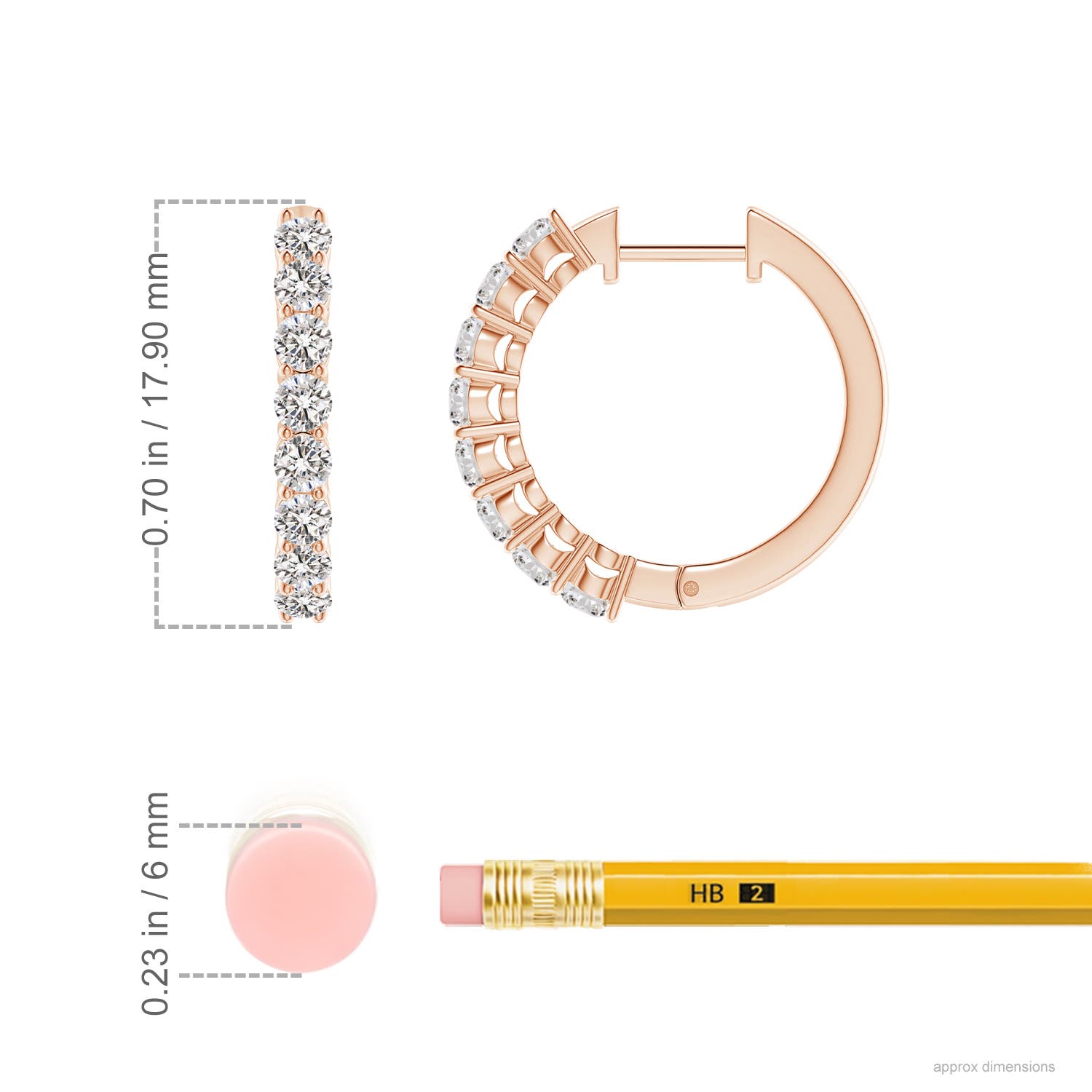 I-J, I1-I2 / 1.1 CT / 14 KT Rose Gold