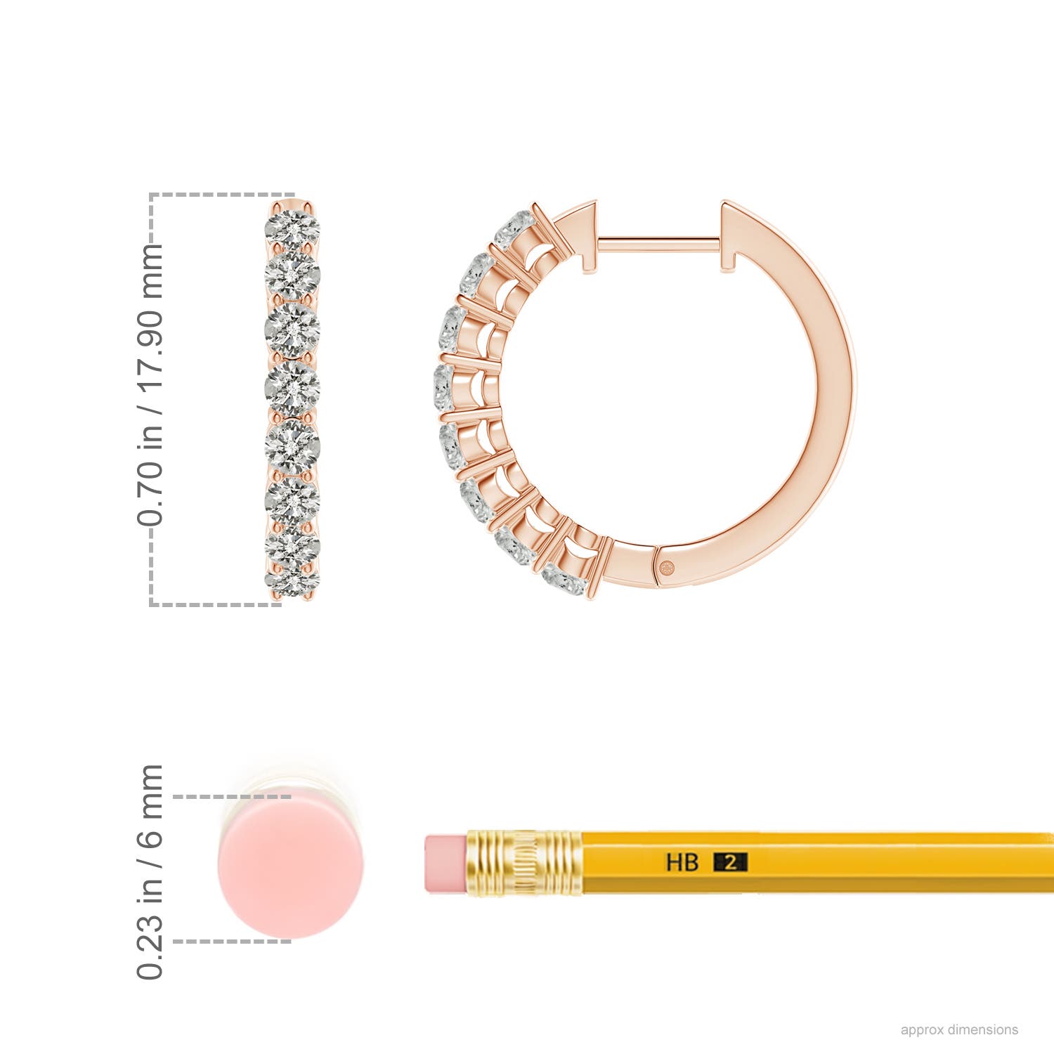 K, I3 / 1.1 CT / 14 KT Rose Gold