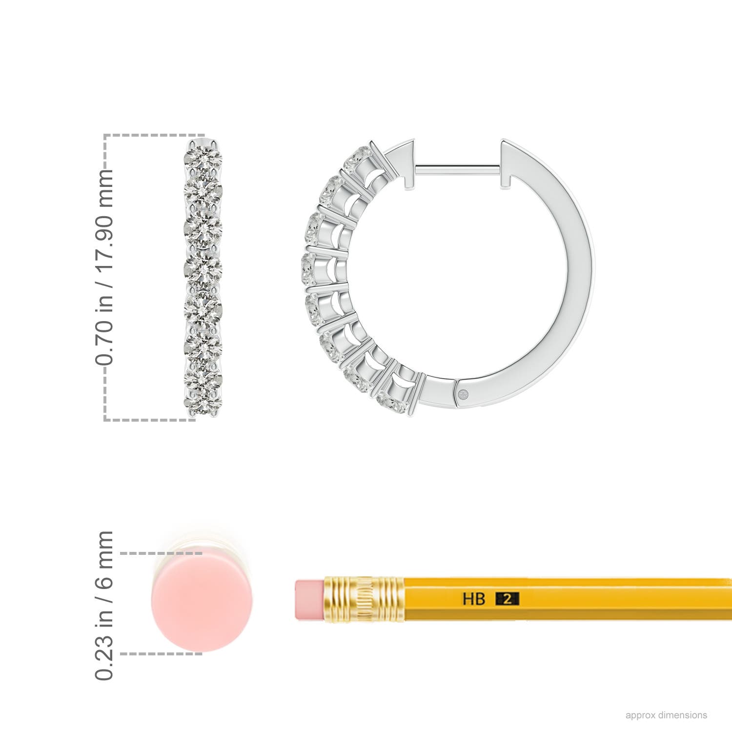 K, I3 / 1.1 CT / 14 KT White Gold