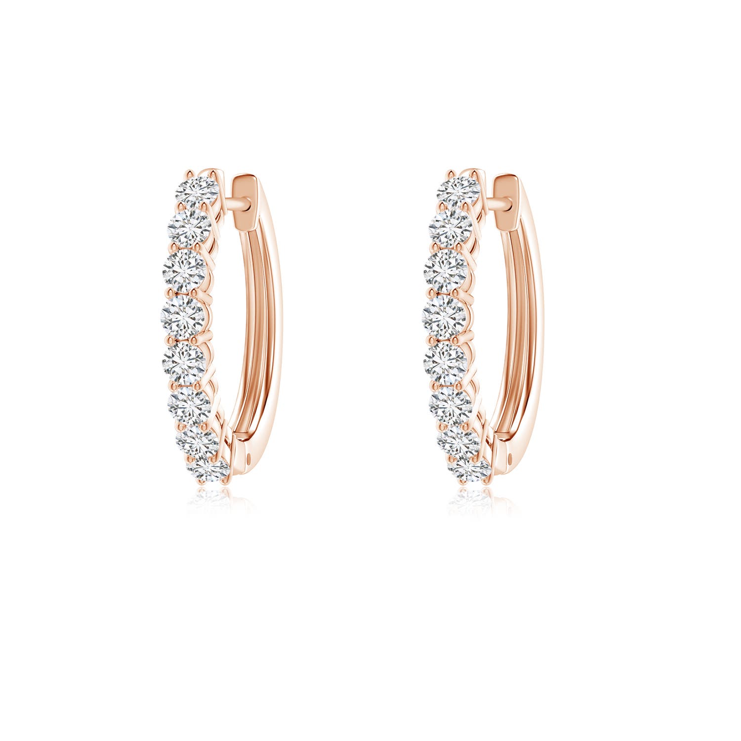 H, SI2 / 0.56 CT / 14 KT Rose Gold