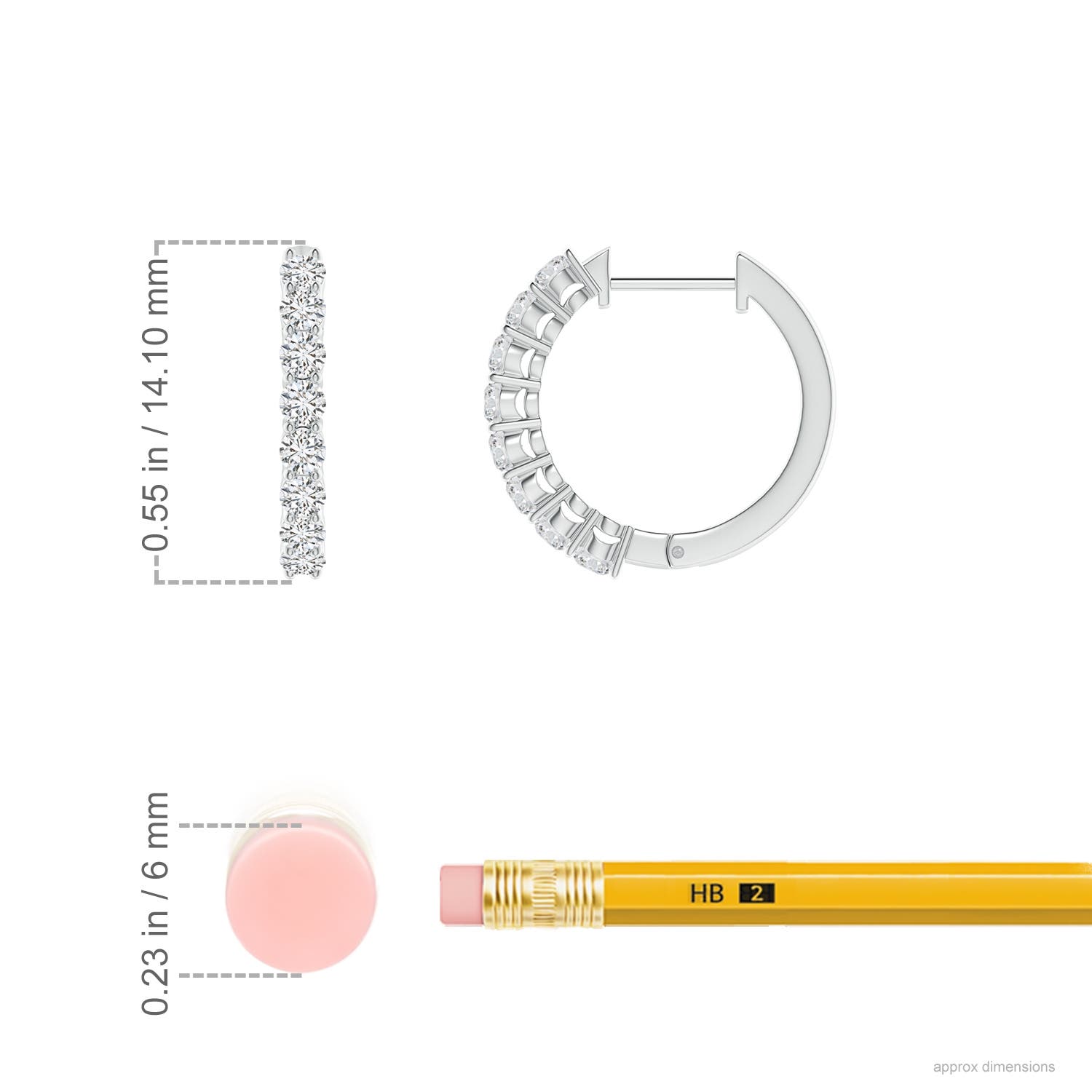 H, SI2 / 0.56 CT / 14 KT White Gold