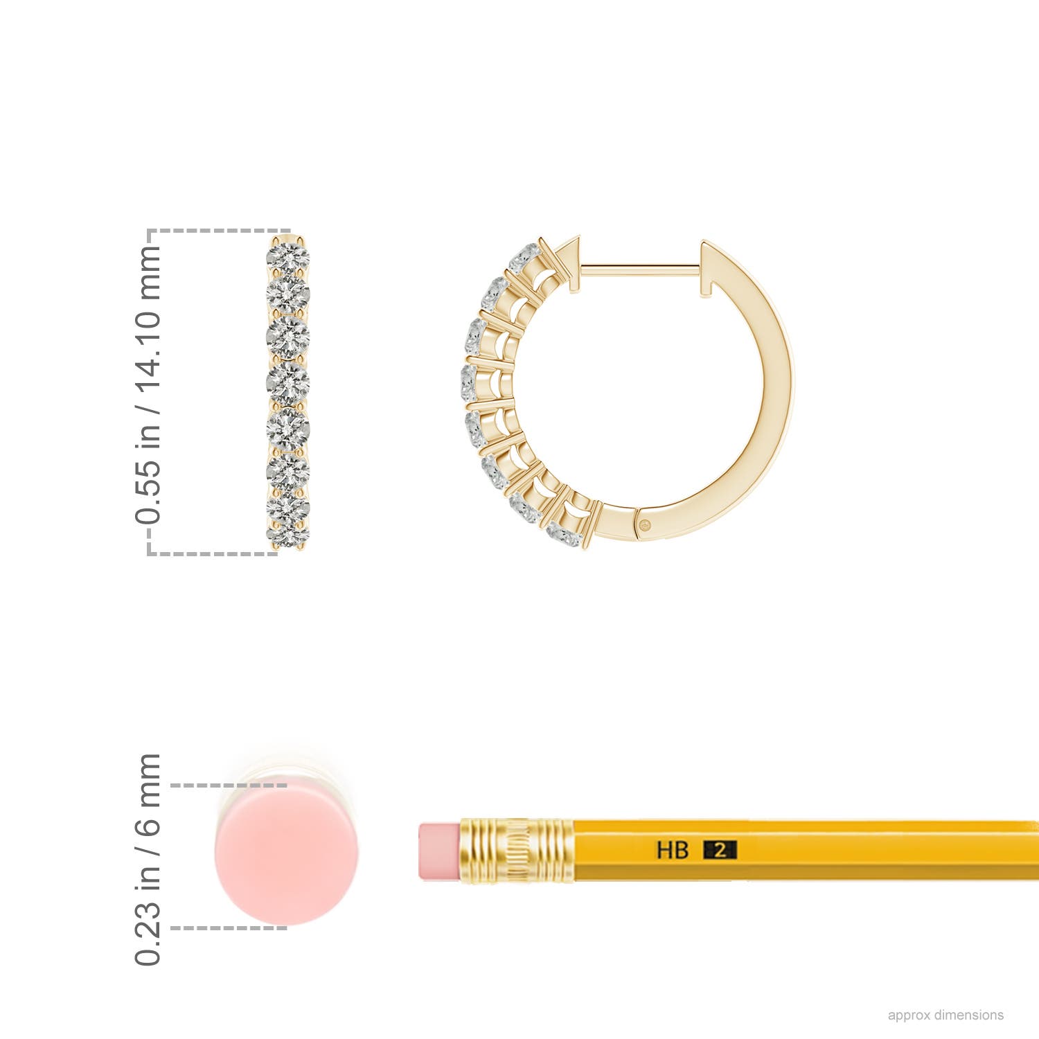 K, I3 / 0.56 CT / 14 KT Yellow Gold