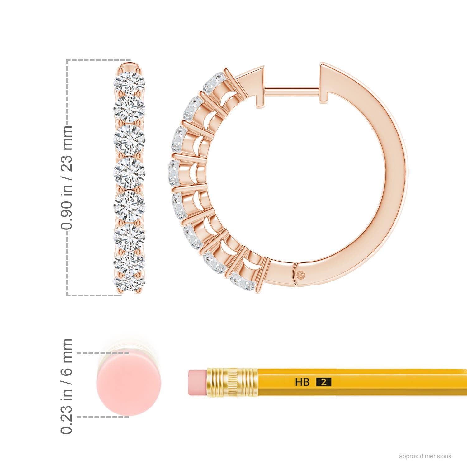 H, SI2 / 2 CT / 14 KT Rose Gold