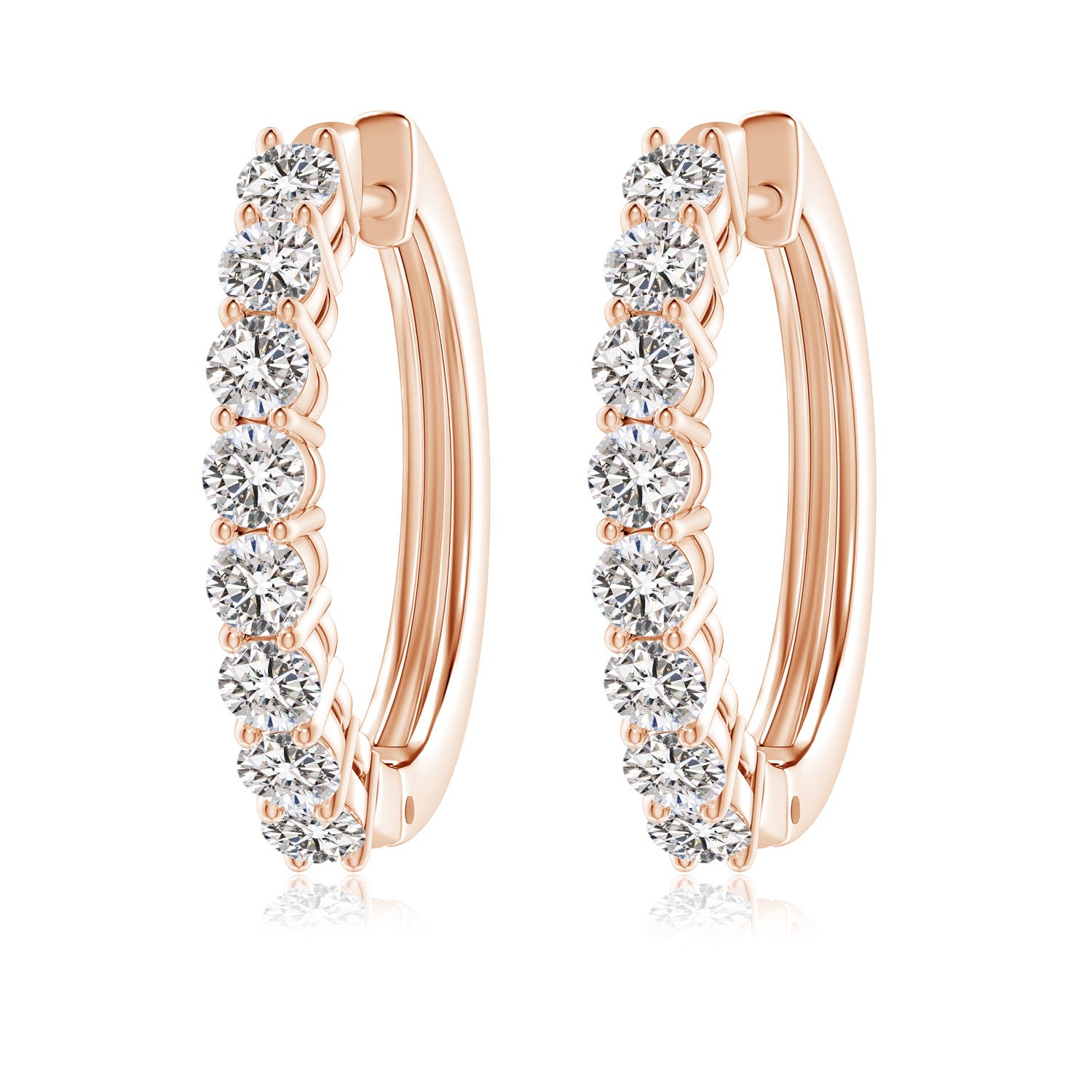 I-J, I1-I2 / 2 CT / 14 KT Rose Gold