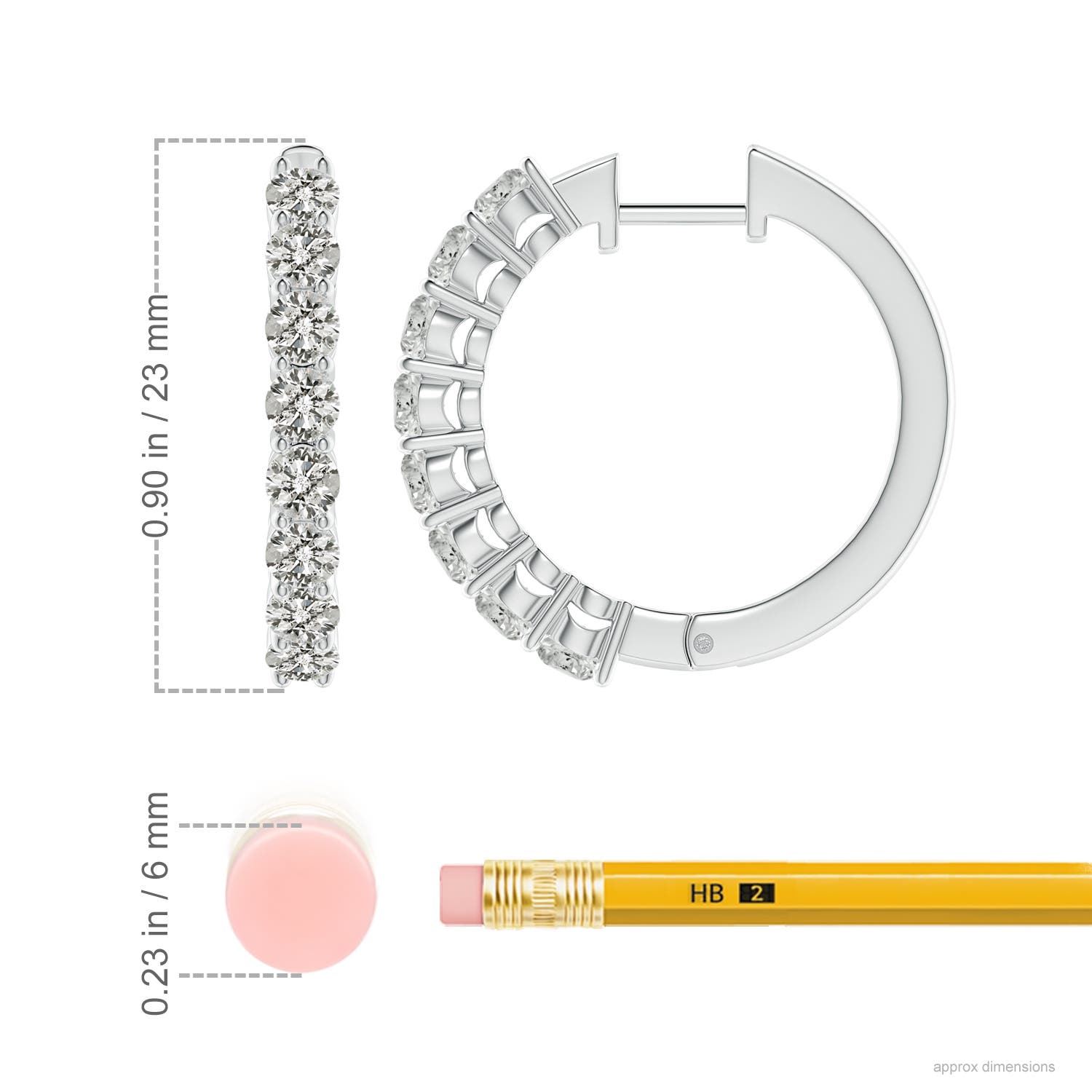 K, I3 / 2 CT / 14 KT White Gold