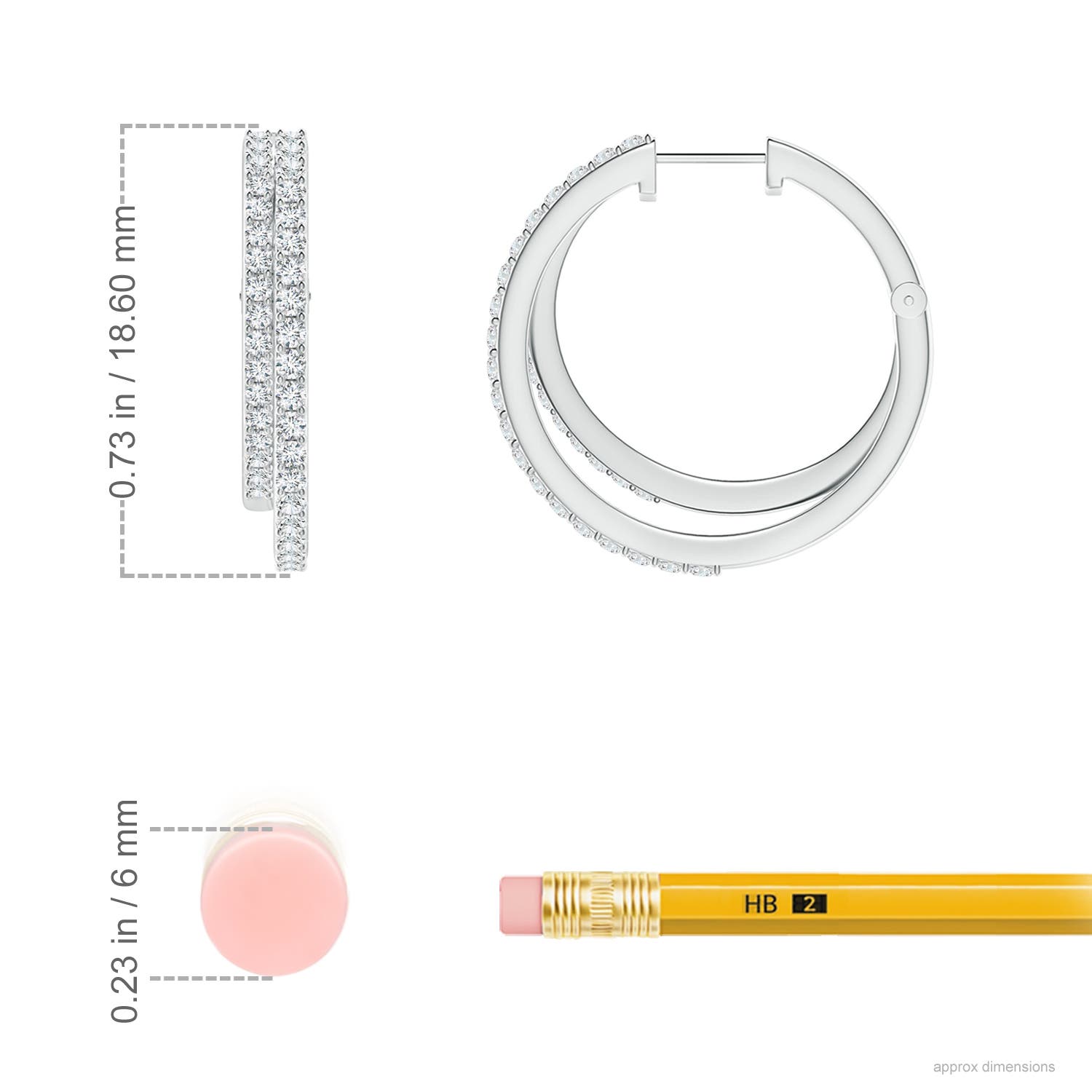 G, VS2 / 0.52 CT / 14 KT White Gold