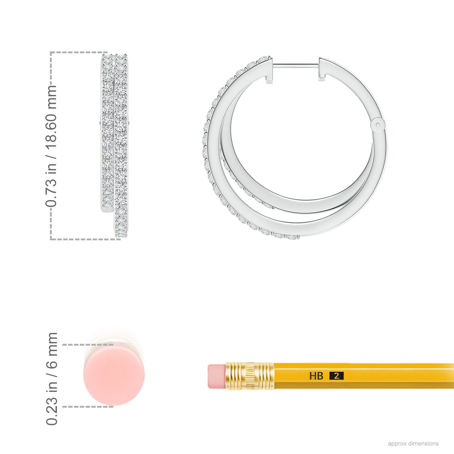 H, SI2 / 0.52 CT / 14 KT White Gold