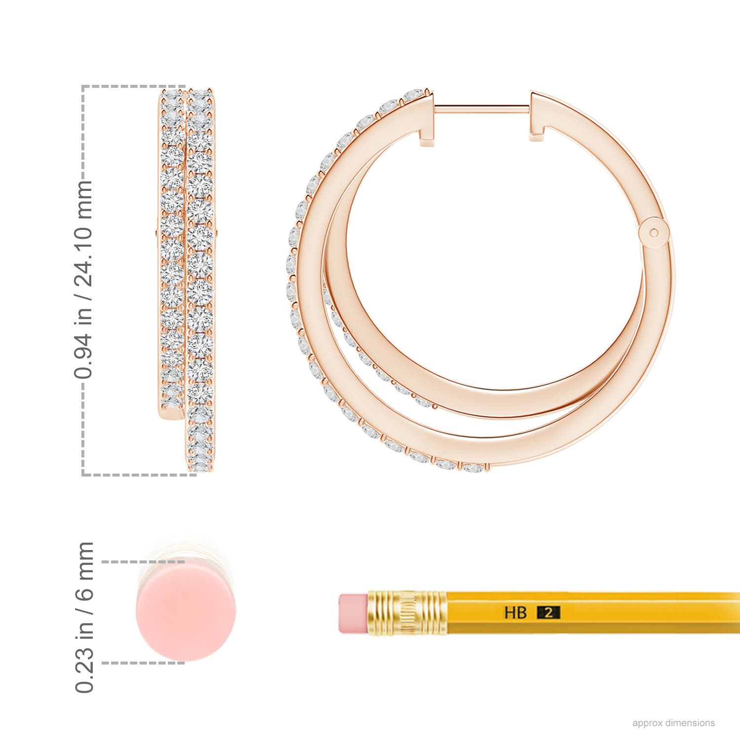 H, SI2 / 1.01 CT / 14 KT Rose Gold