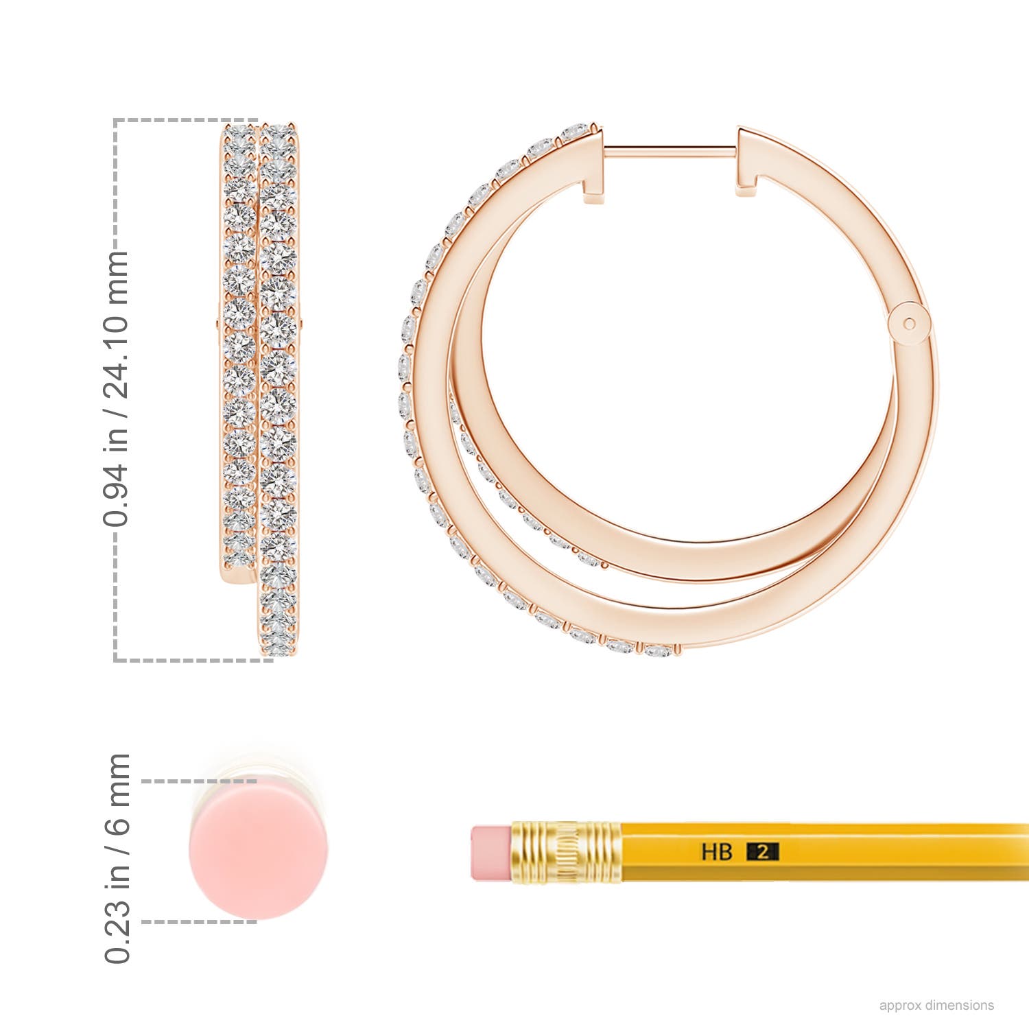 I-J, I1-I2 / 1.01 CT / 14 KT Rose Gold