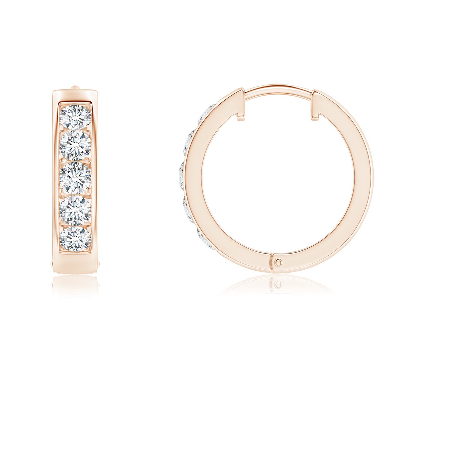 G, VS2 / 0.74 CT / 14 KT Rose Gold